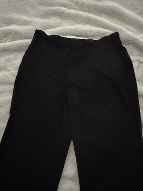 White Fox Classic Black Straight-Leg Pants